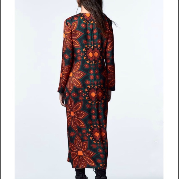 Zara printed midi dress - Picture 3 of 15
